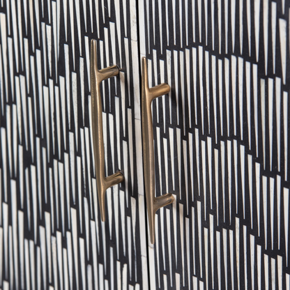 Skye cabinet black and white bone inlay by arkrn homes