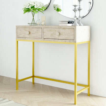 Tiffany mini dresser console bone carved 