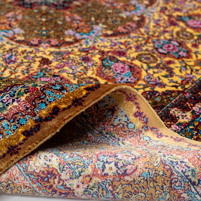 Toran silk rug detailed weave highlight