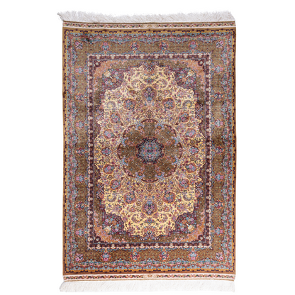 Toran silk rug full view