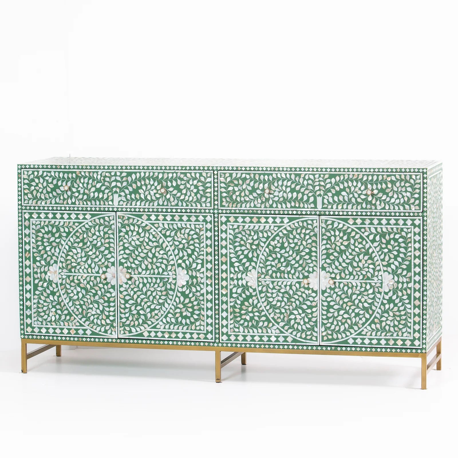 Vero Sideboard – Green Mother of Pearl Inlay, by Arkrn Homes