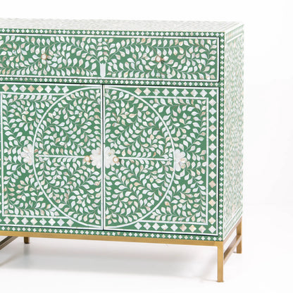 Vero Sideboard – Green Mother of Pearl Inlay, by Arkrn Homes