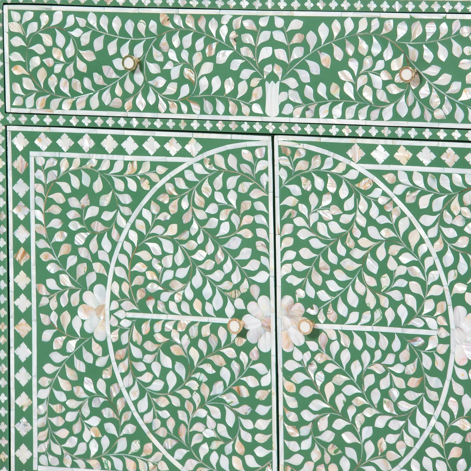 Vero Sideboard – Green Mother of Pearl Inlay, by Arkrn Homes