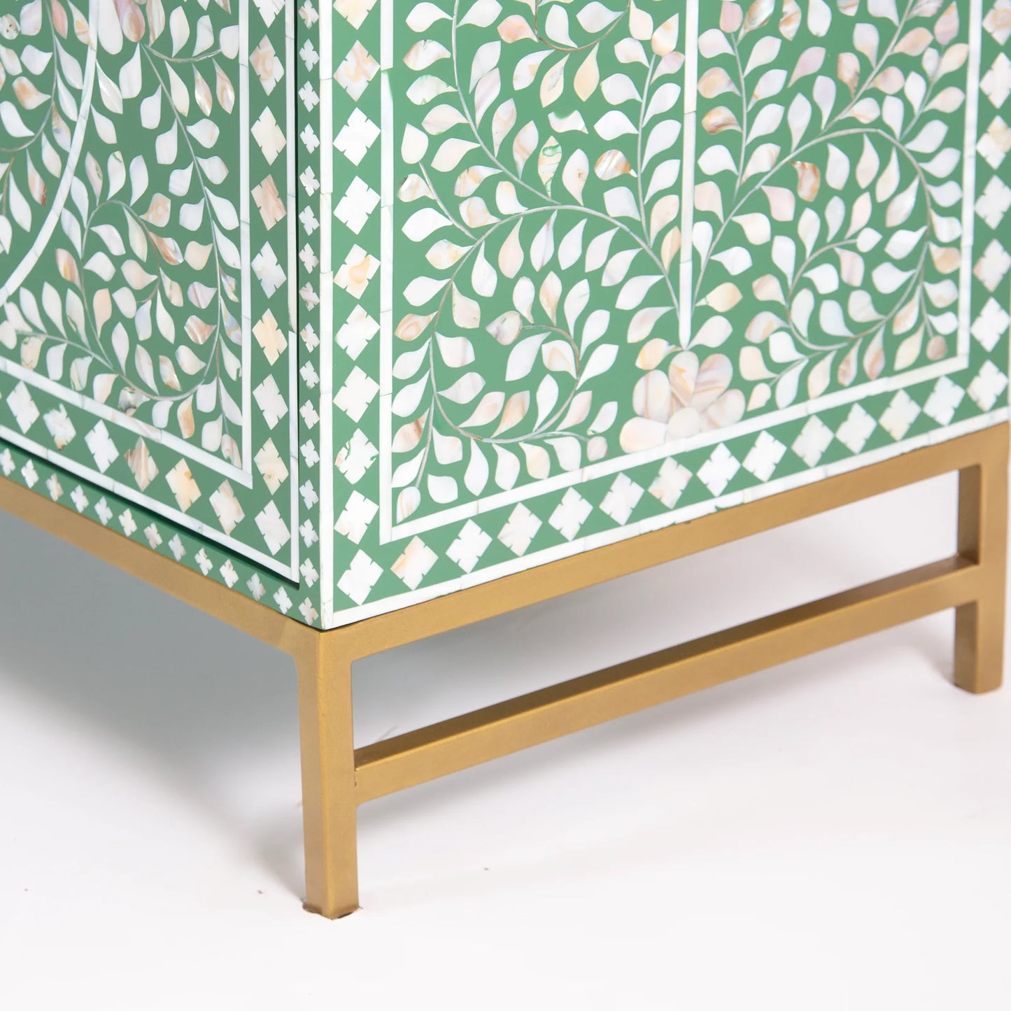 Vero Sideboard – Green Mother of Pearl Inlay, by Arkrn Homes