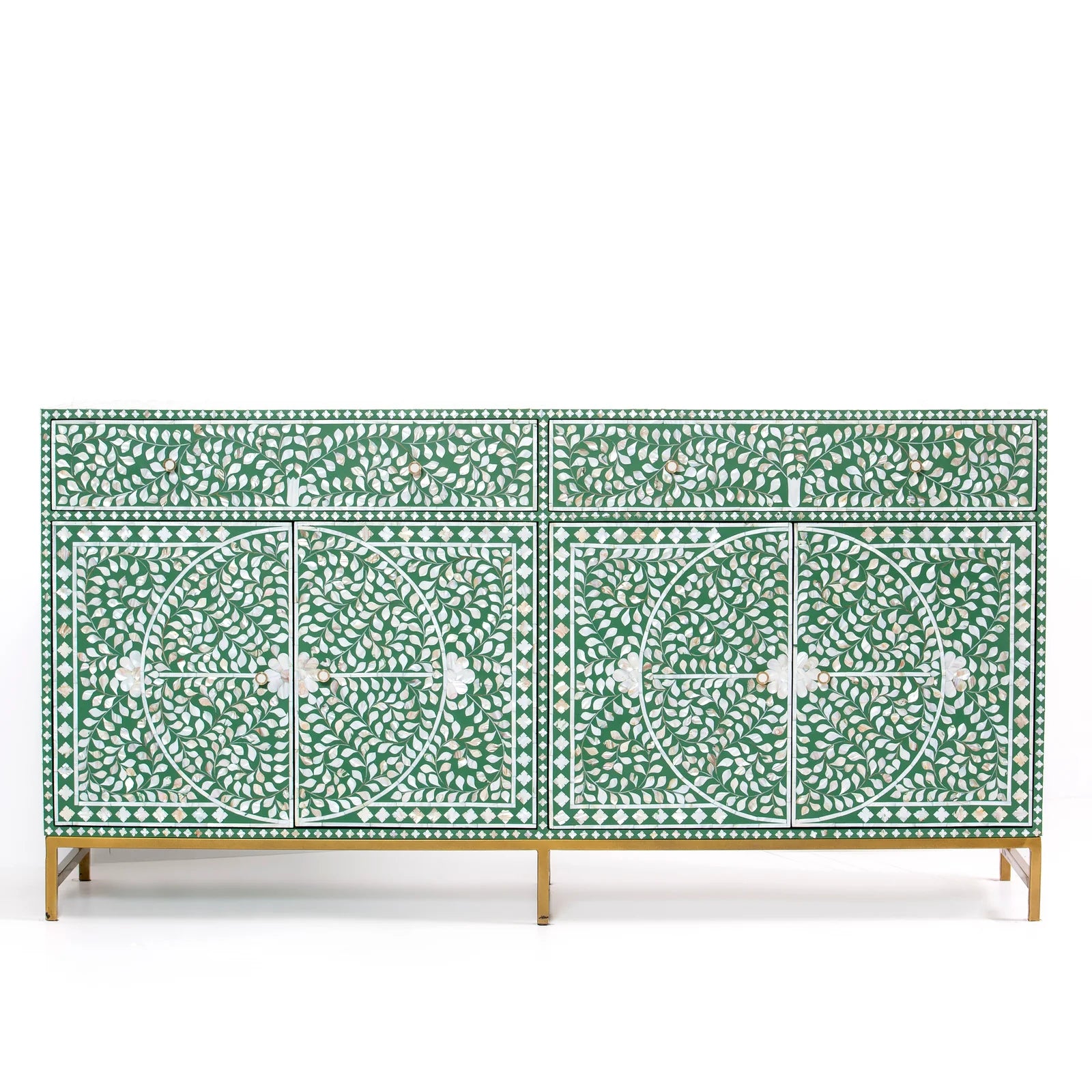 Vero Sideboard – Green Mother of Pearl Inlay, by Arkrn Homes