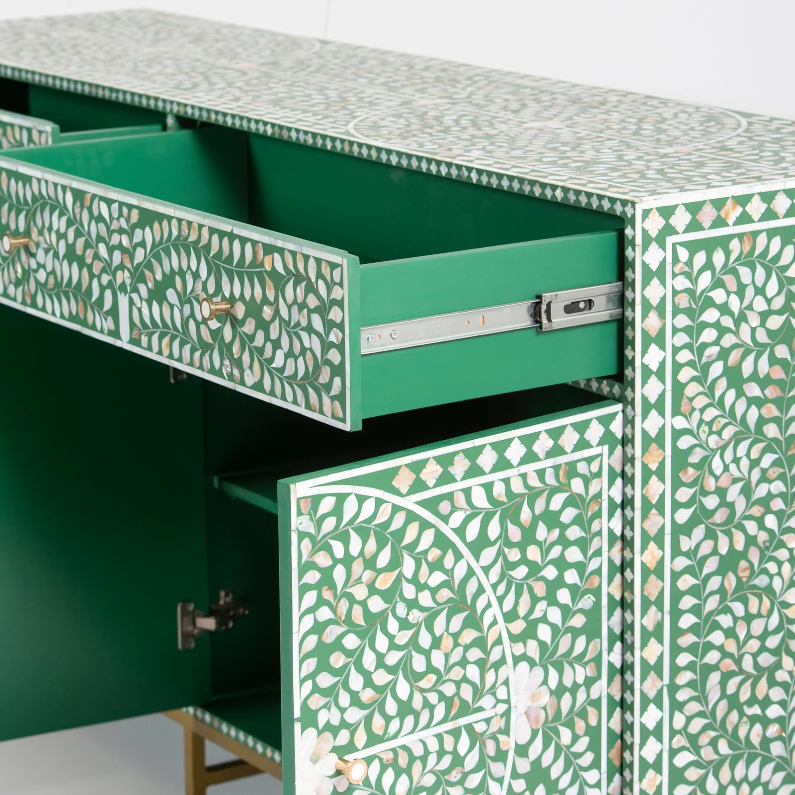 Vero Sideboard – Green Mother of Pearl Inlay, by Arkrn Homes