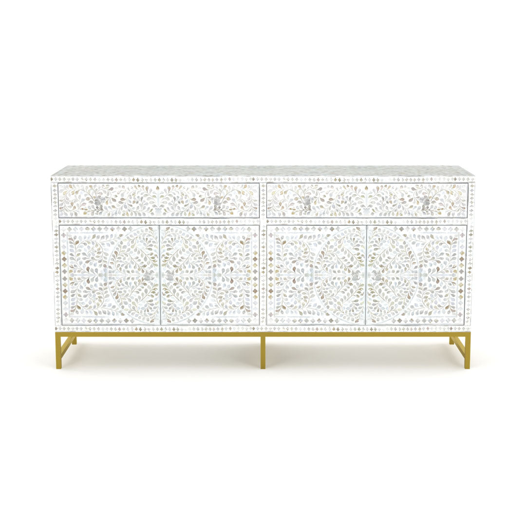 Vero Cabinet in White Mother of Pearl Inlay by Arkrn Homes 4
