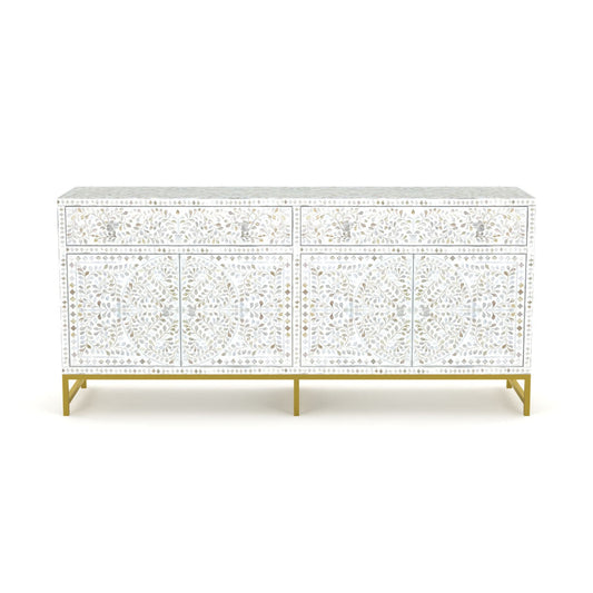 Vero Cabinet in White Mother of Pearl Inlay by Arkrn Homes 4