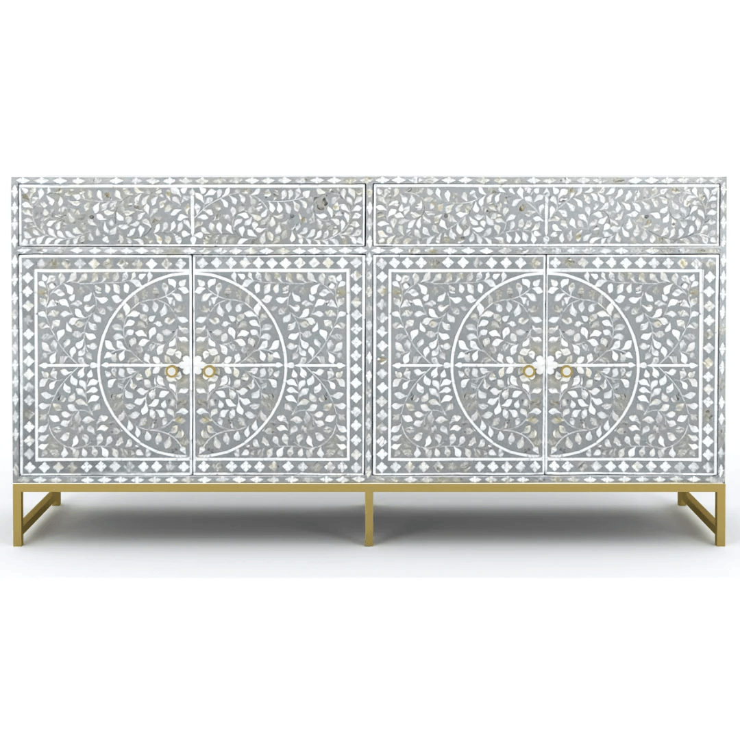 Vero Cabinet in grey mother of pearl by Arkrn Homes