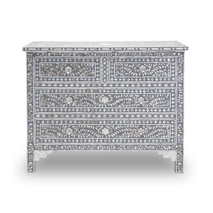 Vero Chest of Drawers - Grey Mother of Pearl 