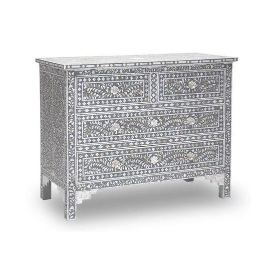 Vero Chest of Drawers - Grey Mother of Pearl 