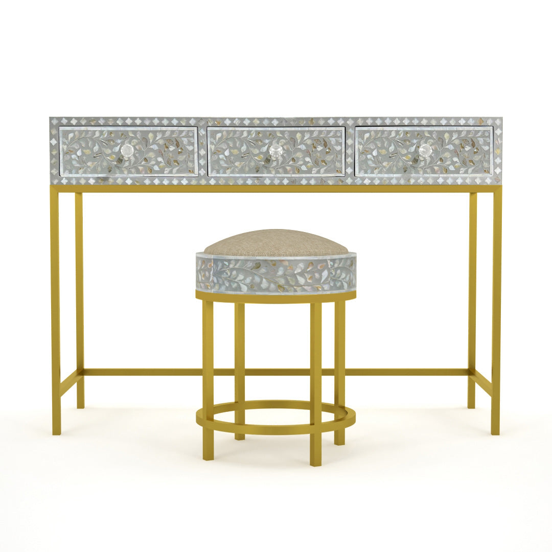 Vero console table mother of pearl grey 3
