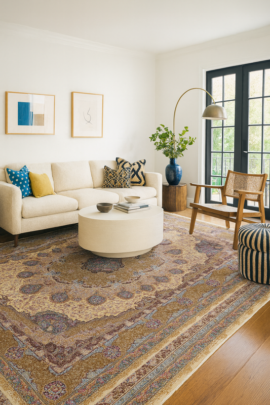 Shell Silk Rug – 350x250 cms
